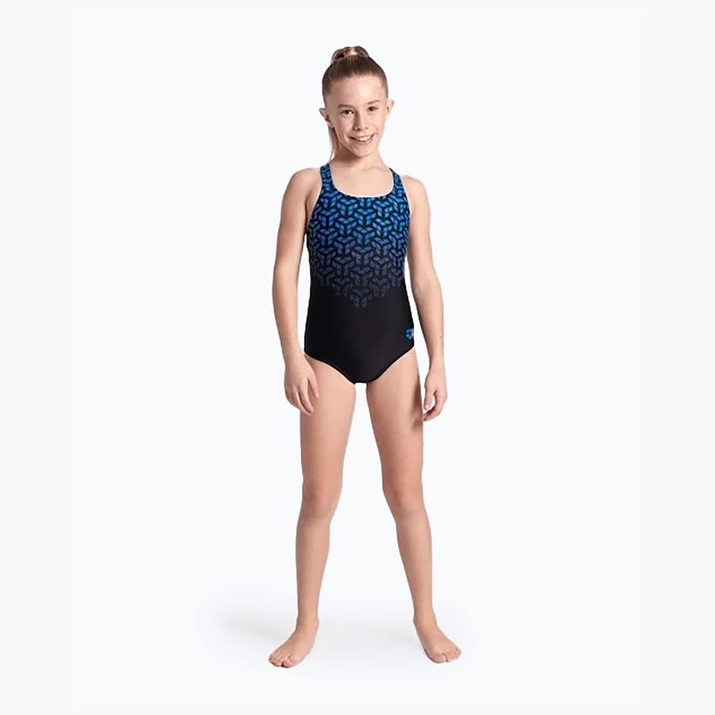 Children's one-piece swimsuit arena Kikko V Swim Pro Back black/blue china 6