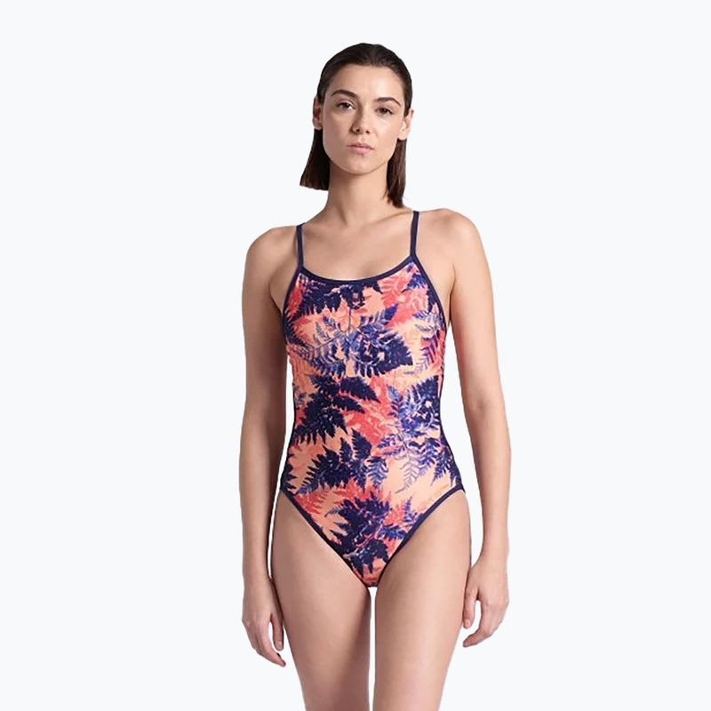 Women's one-piece swimsuit arena Reversible Swimsuit Challenge Back navy/multi 7