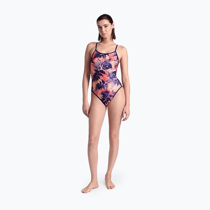 Women's one-piece swimsuit arena Reversible Swimsuit Challenge Back navy/multi 9