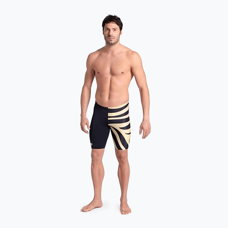 Men's arena Multi Stripes Swim Jammer black/white multi 6