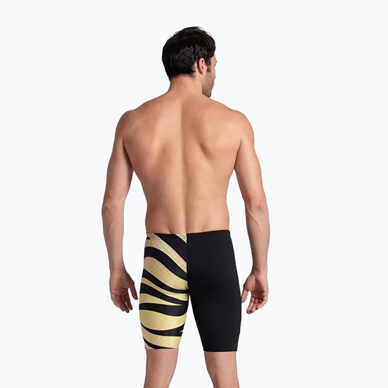 Men's arena Multi Stripes Swim Jammer black/white multi 7