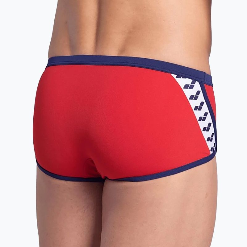 Men's arena Icons Swim Low Waist Short Solid red/navy swim briefs 8