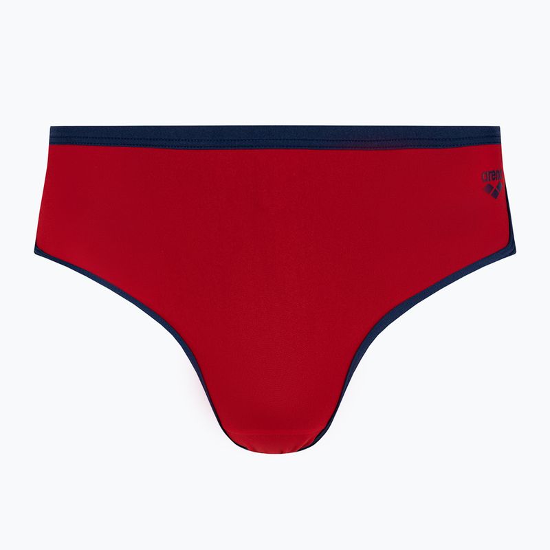 Men's arena Icons Swim Low Waist Short Solid red/navy swim briefs