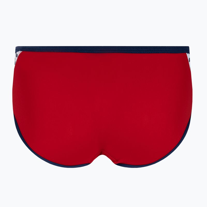 Men's arena Icons Swim Low Waist Short Solid red/navy swim briefs 2