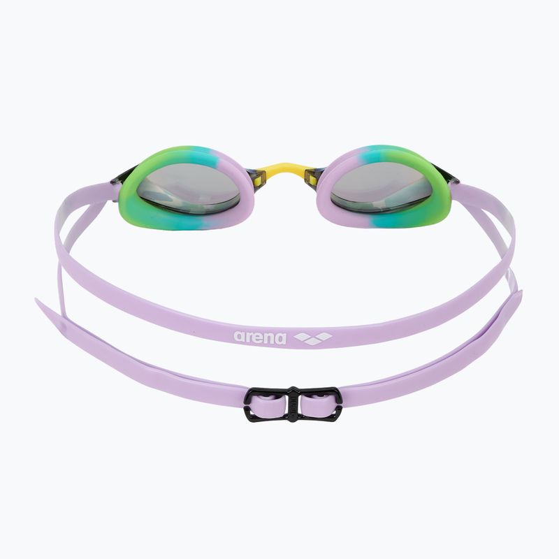 Arena Python Mirror green/violet/green swimming goggles 4