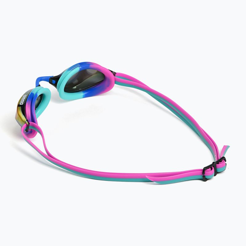 Swim goggles arena Python Mirror turquoise/water/fuchsia 3