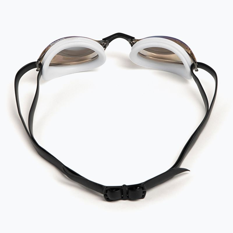 Arena Python Mirror gold / white / black swimming goggles 3