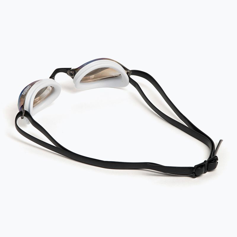 Arena Python Mirror gold / white / black swimming goggles 5