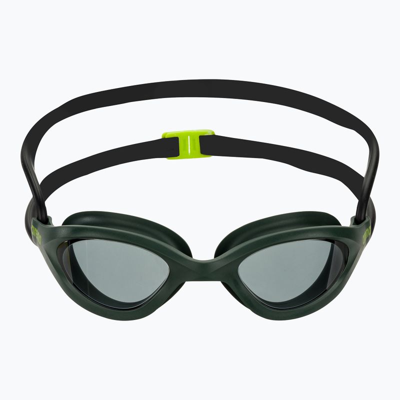 Arena 365 smoke/deep green/black glob swim goggles 2