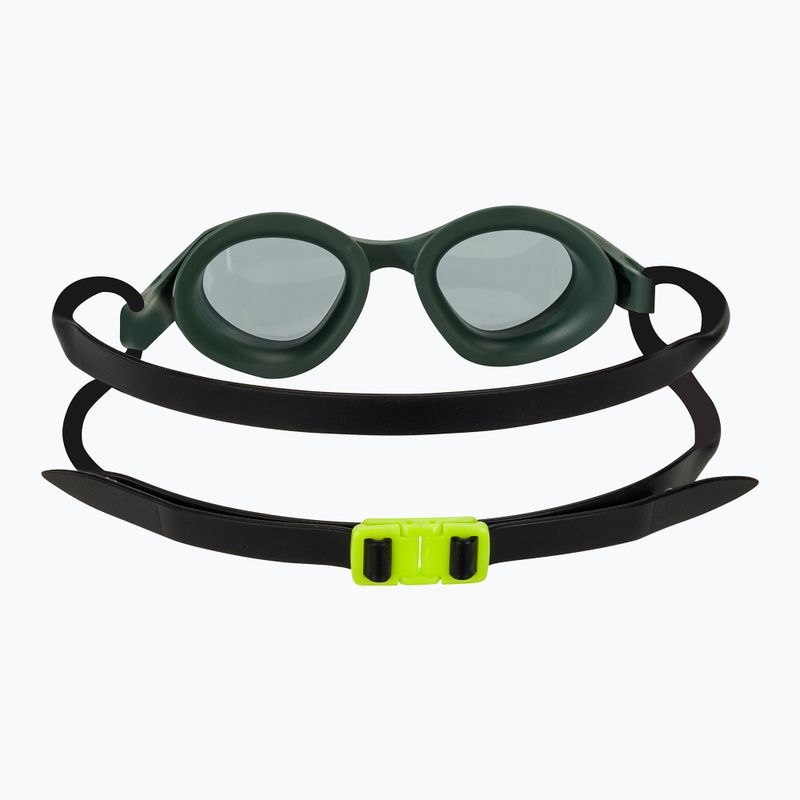 Arena 365 smoke/deep green/black glob swim goggles 4