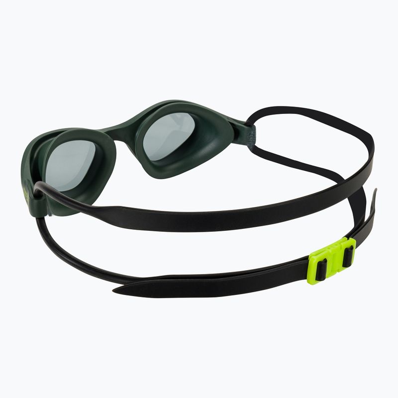 Arena 365 smoke/deep green/black glob swim goggles 5