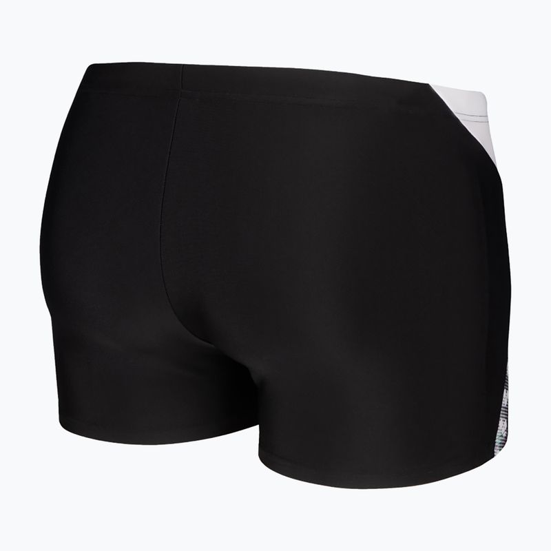 Men's arena Stripe Swim Boxers Short black/white/multi 4