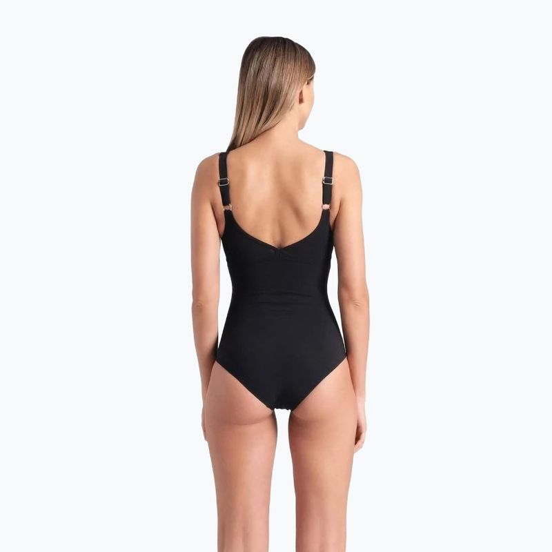 Women's one-piece swimsuit arena Milena Wing Back black 3