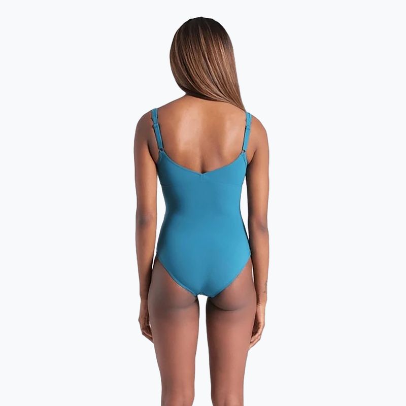 Arena one-piece swimsuit Vertigo green / blue 3