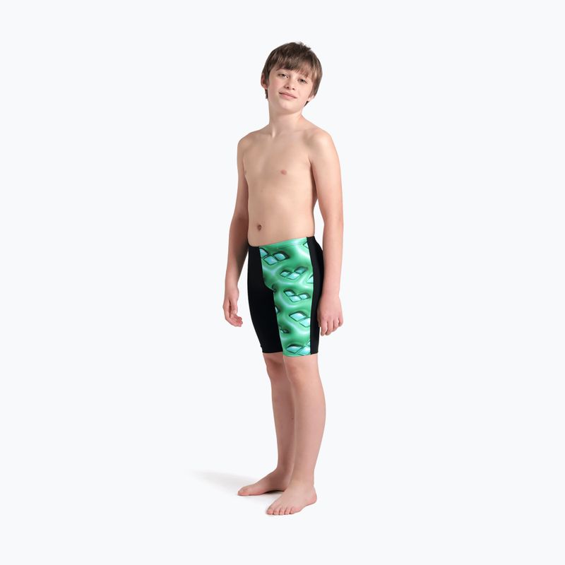 Children's arena Foam Swim Jammer black/soft green multi 6