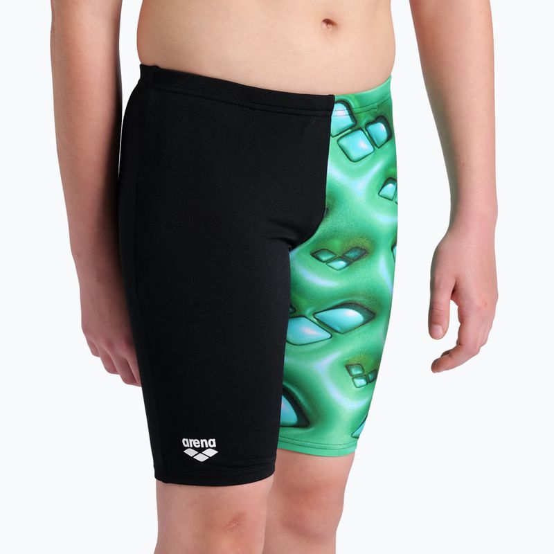 Children's arena Foam Swim Jammer black/soft green multi 8