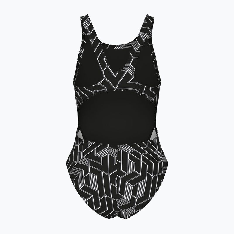 Children's one-piece swimsuit arena Escape Swim Tech L black/team black 2