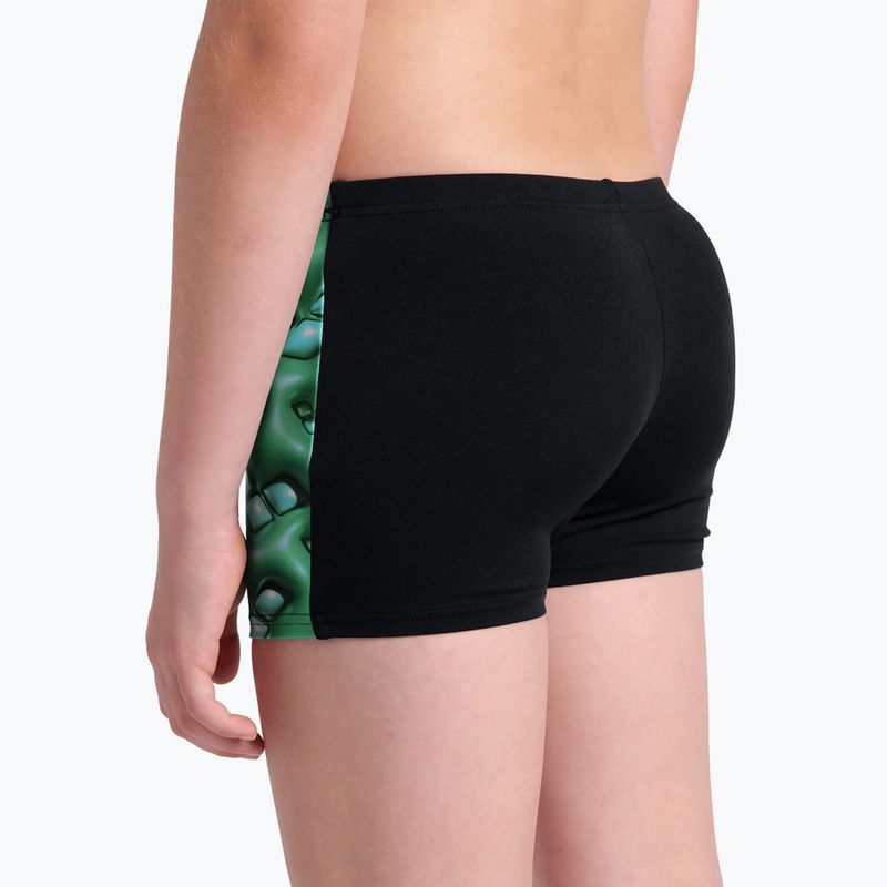 Children's swimming boxers arena Foam Swim Short black/soft green multi 9