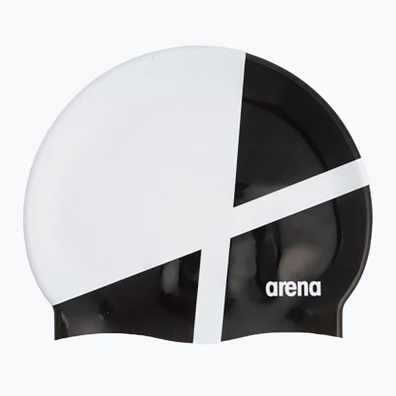 Arena Icons Team Stripe diamond / white / black swimming cap