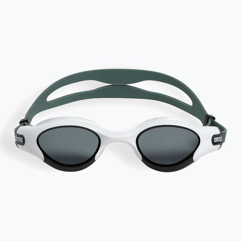 Arena The One Plus smoke/white/sage swimming goggles 2
