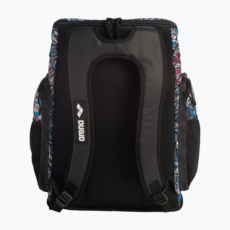 Arena Spiky III 45 Allover dahlia swimming backpack 2