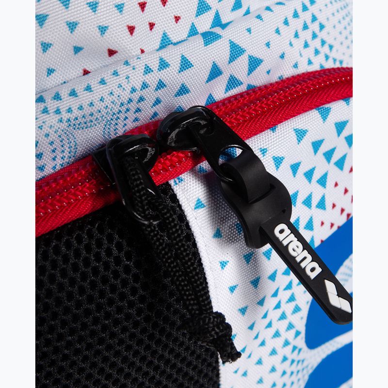 Arena Spiky III 45 l Allover fireflow / white swimming backpack 7
