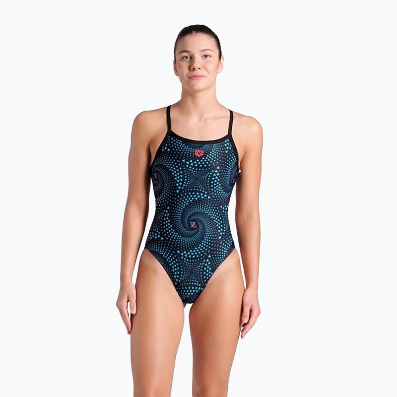 Arena Fireflow Challenge Back black/multi black women's one-piece swimsuit 4