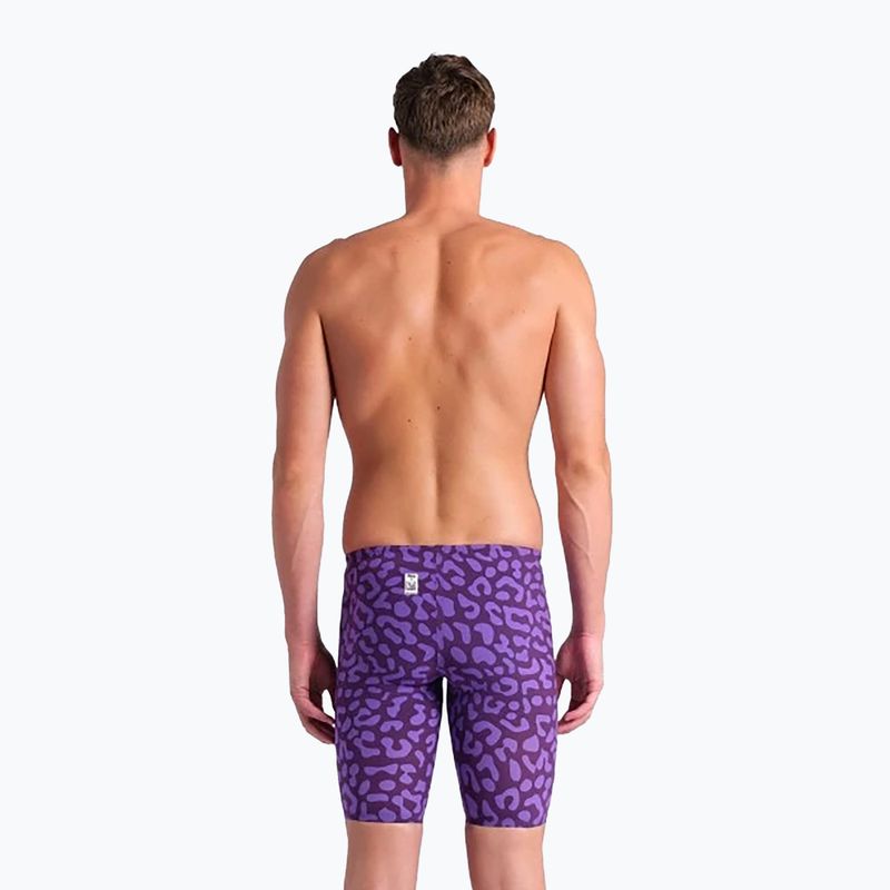 Men's swimwear arena Powerskin Carbon Air2 LE Jammer leopard violet 3