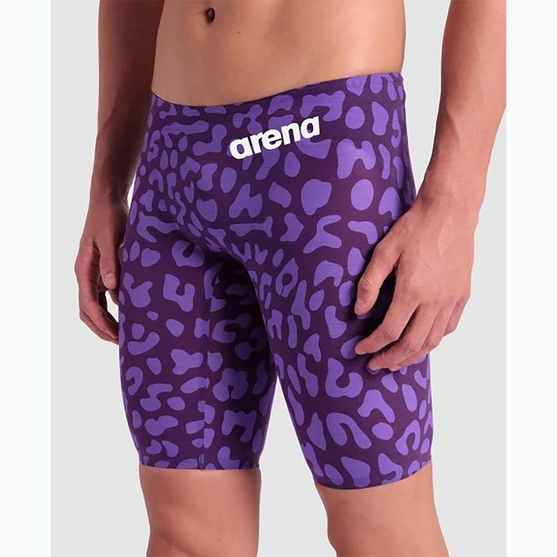 Men's swimwear arena Powerskin Carbon Air2 LE Jammer leopard violet 4
