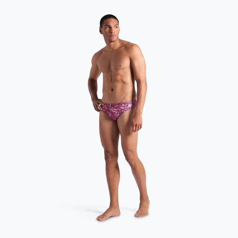 Men's arena Pink Dahlia shocking pink/multi swimming briefs 2