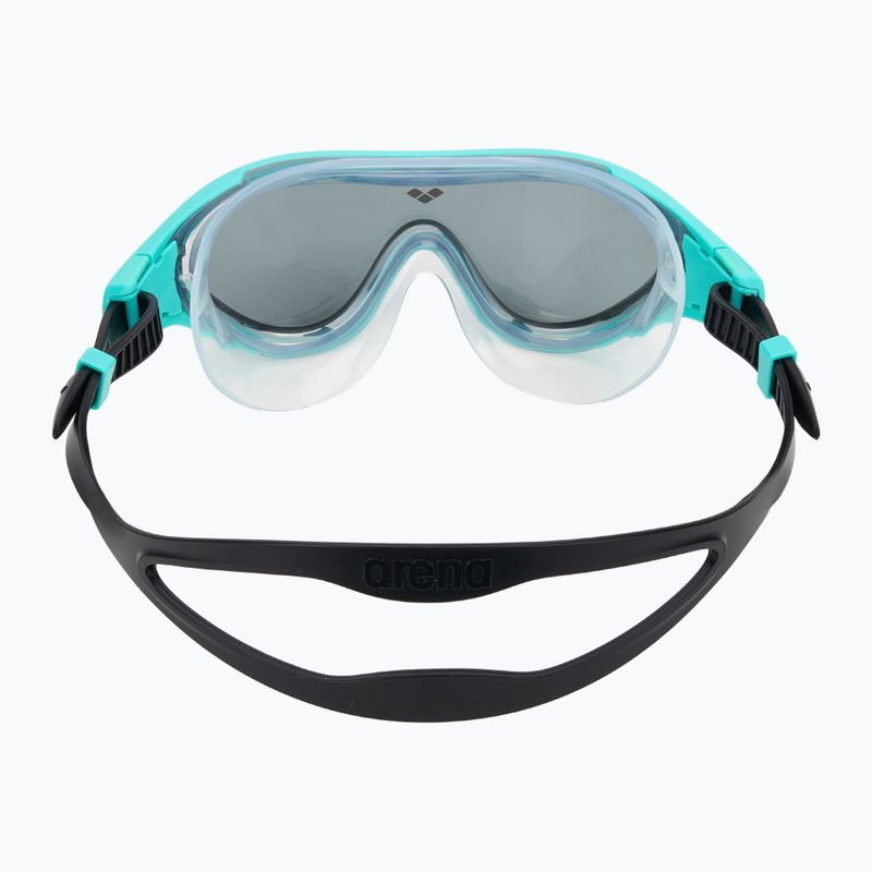Children's swimming mask arena The One Mask dark smoke/ water/ black 4