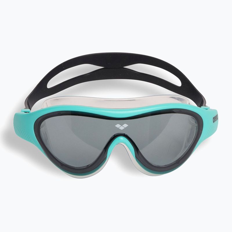 Children's swimming mask arena The One Mask dark smoke/ water/ black 2