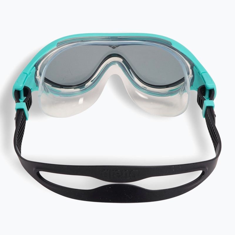 Children's swimming mask arena The One Mask dark smoke/ water/ black 3