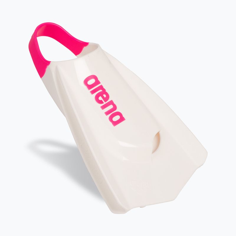 Swimming fins Arena Powerfin Pro II white/shocking pink 2