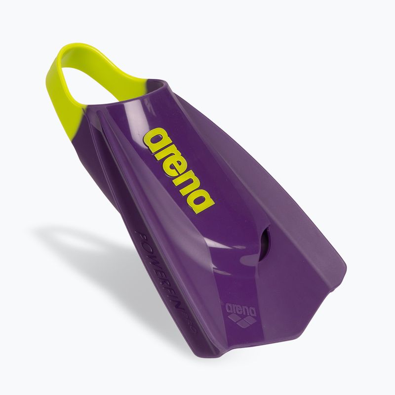 Swimming fins Arena Powerfin Pro II plum/artic lime 2