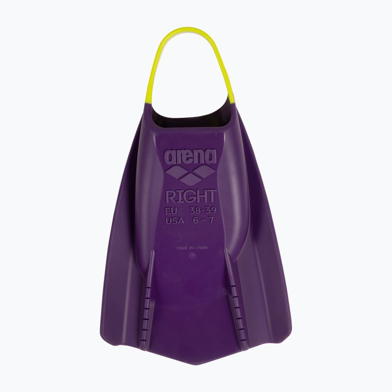 Swimming fins Arena Powerfin Pro II plum/artic lime 3