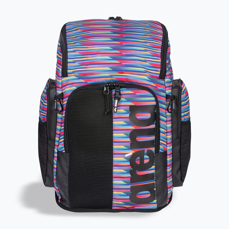 Arena Spiky III 45 l Allover racing stripes swimming backpack