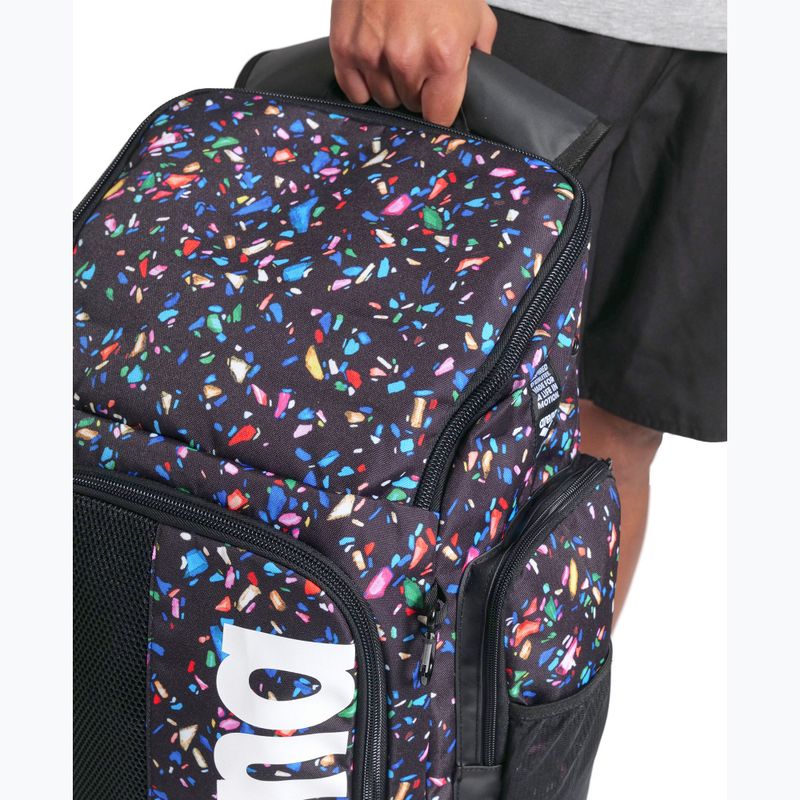 Arena Spiky III 45 l Allover confetti black swimming backpack 5