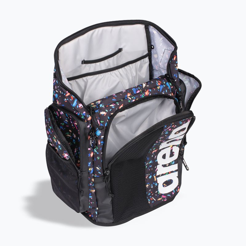Arena Spiky III 45 l Allover confetti black swimming backpack 7