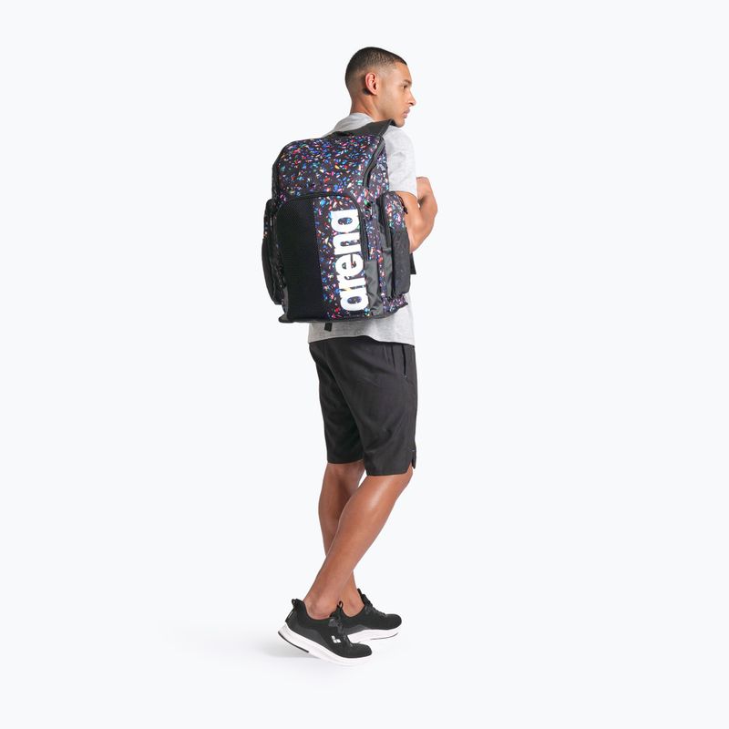Arena Spiky III 45 l Allover confetti black swimming backpack 8