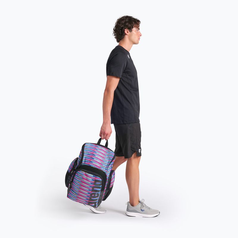 Arena Spiky III 35 l Allover racing stripes swimming backpack 6