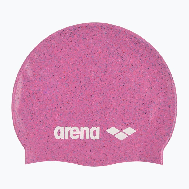 Swim cap arena Silicone Cap pink multi