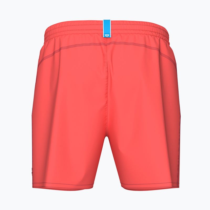 Men's swim shorts arena Bywayx R calypso coral/dark purple 2