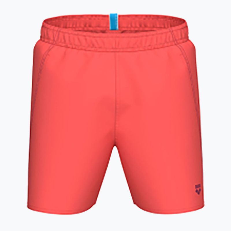 Men's swim shorts arena Fundamentals Boxer R dark purple/calypso coral