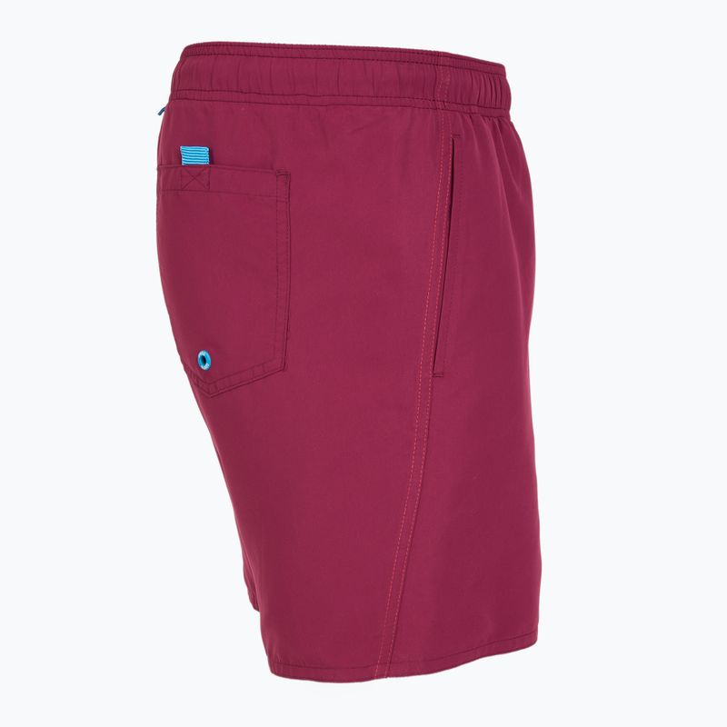 Men's swim shorts arena Fundamentals Boxer R dark purple/calypso coral 4