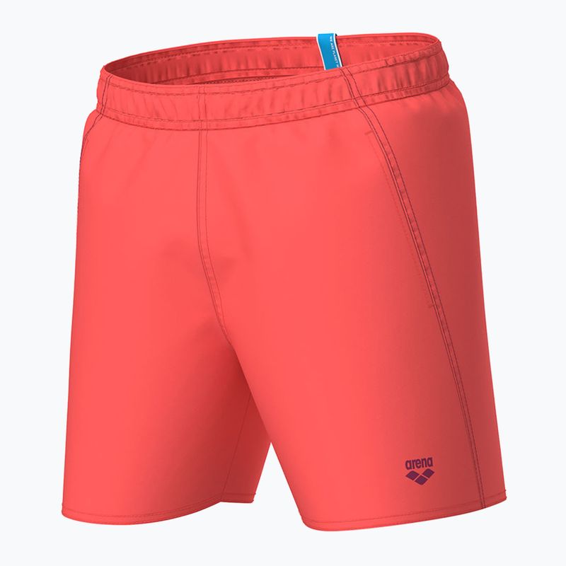Men's swim shorts arena Fundamentals Boxer R calypso coral/dark purple 3