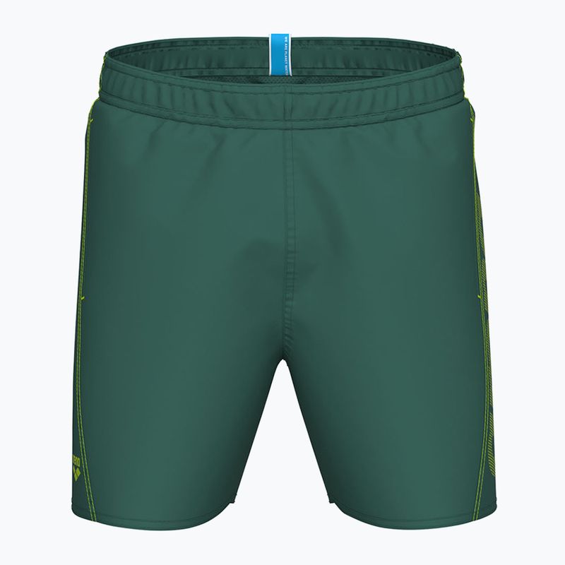 Men's swim shorts arena Fundamentals Arena Logo Boxer R artic lime/mangrove 3