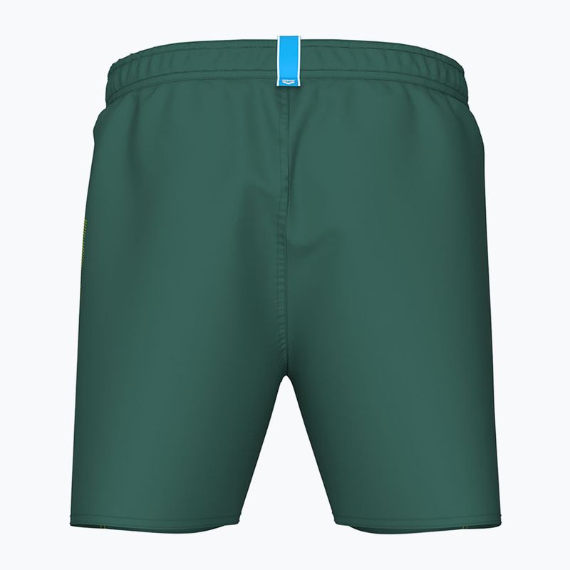 Men's swim shorts arena Fundamentals Arena Logo Boxer R artic lime/mangrove 4