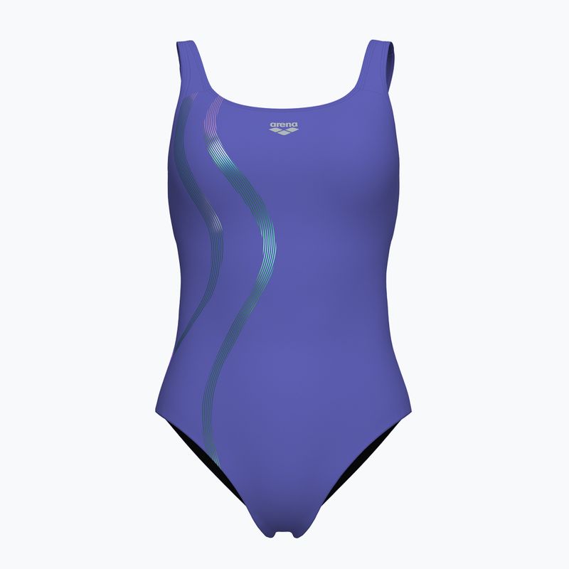 Women's one-piece swimsuit arena Ginevra Wing Back violet