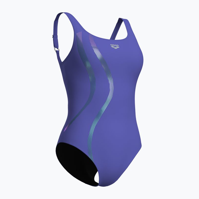 Women's one-piece swimsuit arena Ginevra Wing Back violet 3